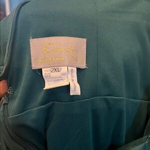 NY Collection Backless Green Dress